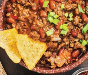 nachos con carne molida